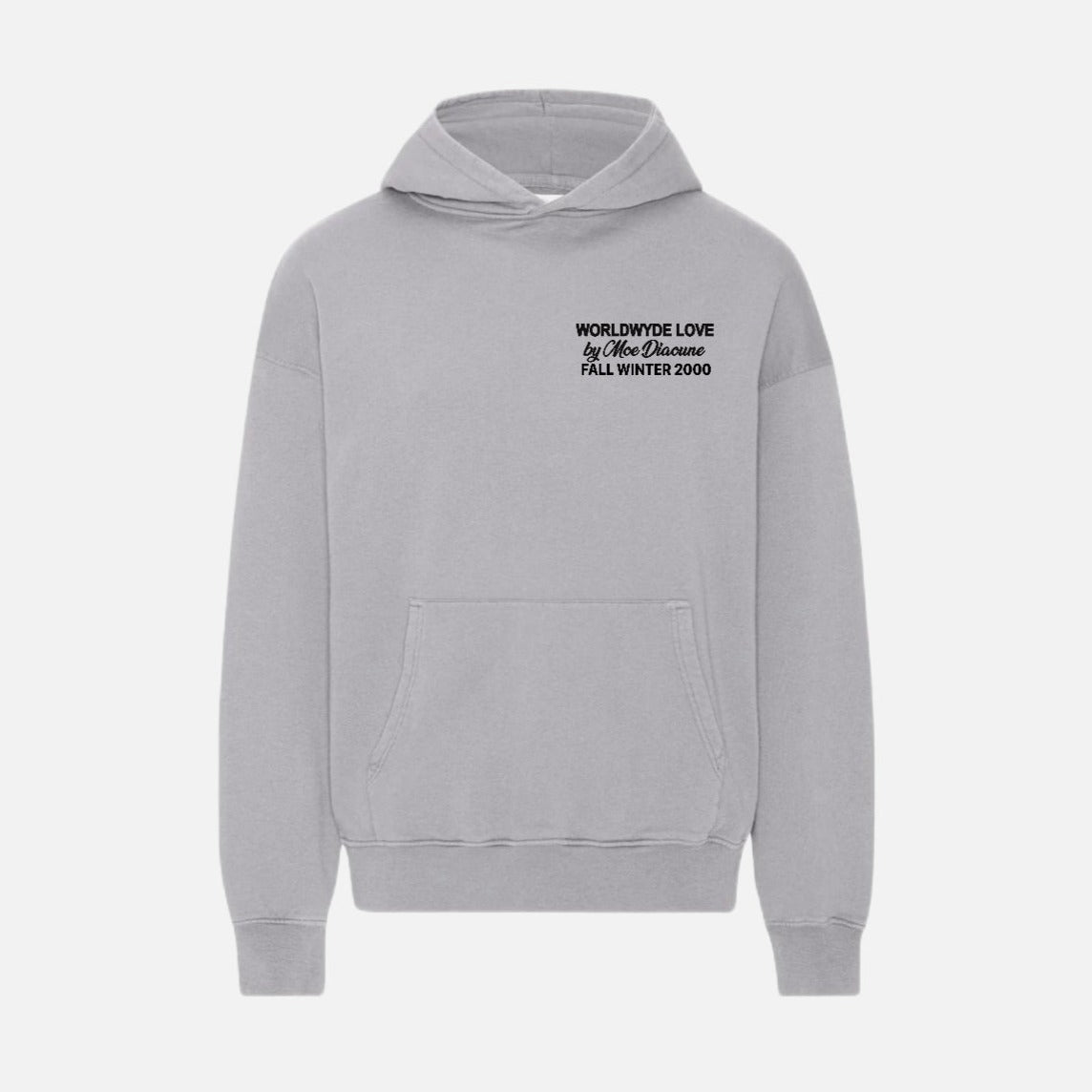 GREY WORLDWYDE HOODIE