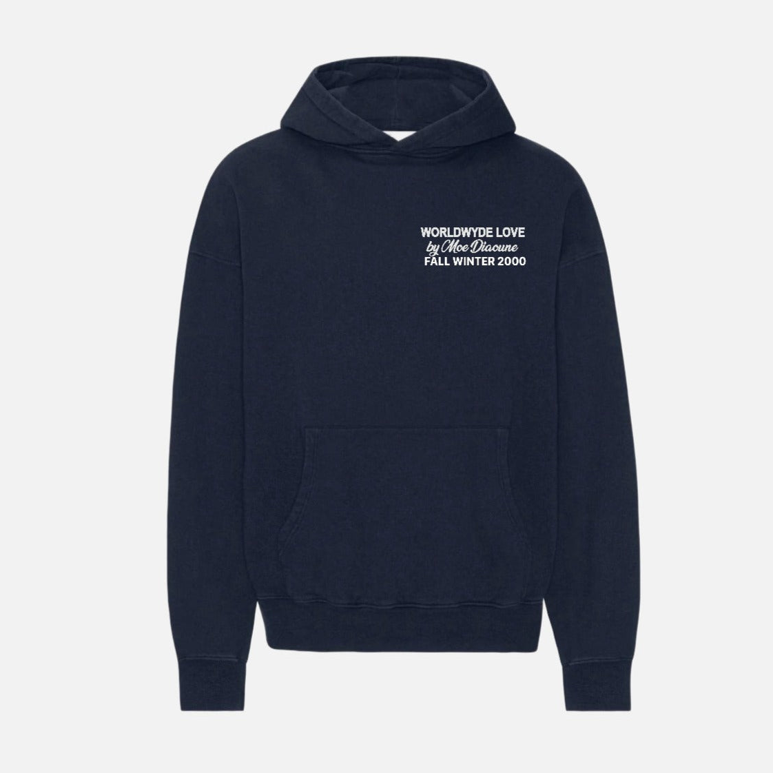 NAVY B WORLDWYDE HOODIE